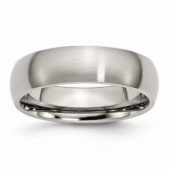 Titanium 6mm Brushed Band