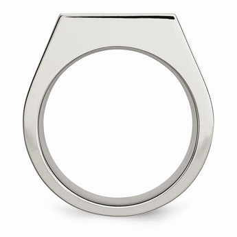 Titanium with Diamond Polished Band