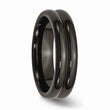 Titanium Black Ti Domed 6mm polished Band