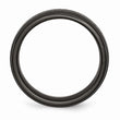 Titanium Black TI Hammered Ridged Edge 7mm Brushed Band