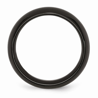 Titanium Black Ti 8mm Polished Band