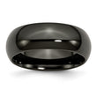 Titanium Black Ti 8mm Polished Band