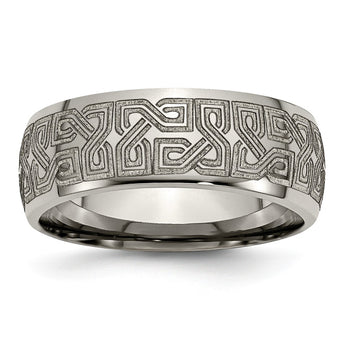 Titanium 8mm Polished Band