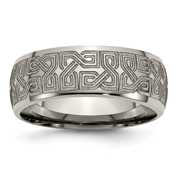 Titanium 8mm Polished Band