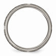 Titanium 8mm Laser Design Polished Band