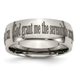 Titanium 8mm Laser Design Polished Band