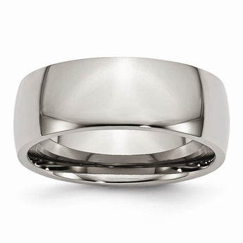 Titanium 8mm Polished Band