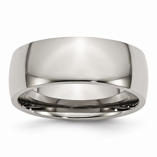 Titanium 8mm Polished Band