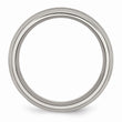 Titanium Grooved 8mm Brushed and Polished Band