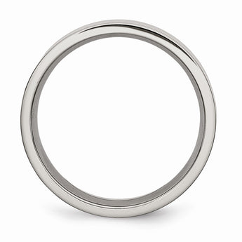 Titanium Flat 6mm Polished Band