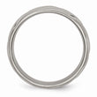 Titanium Swirl Design 6mm Satin Band