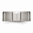 Titanium 8mm Grooved Satin & Polished Band