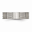 Titanium Notched 6mm Satin & Polished Band