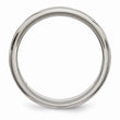 Titanium Polished X-Design 8mm Satin Center Ridged Edge Band
