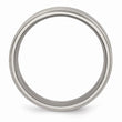 Titanium Enameled Flat 8mm Satin & Polished Band