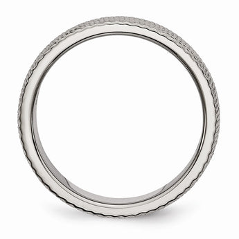 Titanium 6mm Textured Band