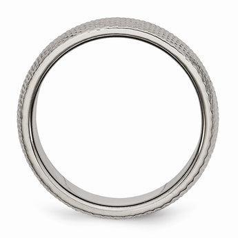 Titanium 8mm Textured Band