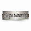 Titanium Flat 8mm Laser Design Brushed Band
