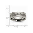 Titanium Flat 8mm Laser Design Brushed Band