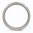 Titanium Flat 8mm Laser Design Brushed Band