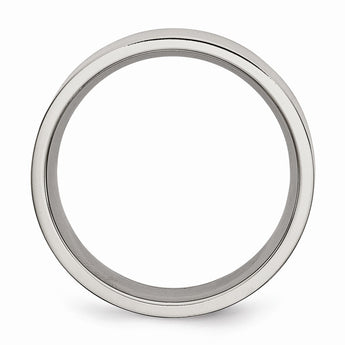 Titanium Flat 8mm Brushed Band
