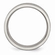Titanium Brushed Enameled Flat 6mm Band
