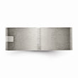 Titanium Flat 8mm Sterling Silver Inlay Brushed Band