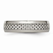 Titanium Polished Grey Carbon Fiber Inlay 6mm Band