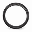Titanium Black Ti Brushed and Polished Domed 8mm Band