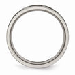 Titanium Flat 8mm Laser Design Polished Band