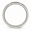 Titanium Flat 8mm Laser Design Polished Band