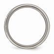 Titanium Flat 8mm Laser Design Polished Band