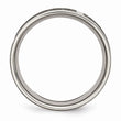 Titanium Flat 8mm Laser Design Polished Band