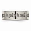 Titanium Flat 8mm Laser Design Polished Band