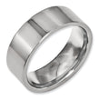 Titanium Flat 8mm Polished Band