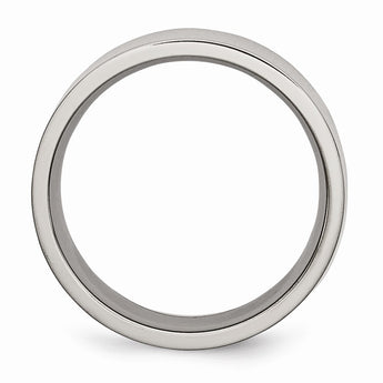 Titanium Flat 8mm Polished Band