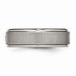 Titanium Brushed/Polished 0.05ct. Diamond Rounded Edge Band