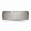 Titanium Polished Textured Ring