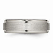 Titanium Brushed and Polished Ridged Edge Ring