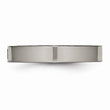 Titanium Polished Flat Comfort Back CZ Ring