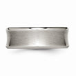 Titanium Beveled Edge Concave 8mm Brushed & Polished Band