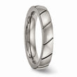 Titanium Polished Grooved Ring