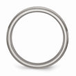 Titanium Ridged Edge 5mm Polished Band