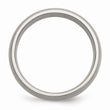 Titanium Sterling Silver Inlay 8mm Brushed Band