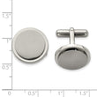 Titanium Brushed and Polished Cuff Links