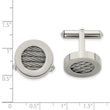 Titanium & Steel Wire Cuff Links