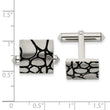 Titanium Black Enameled Cuff Links