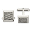 Titanium Hammered Cuff Links