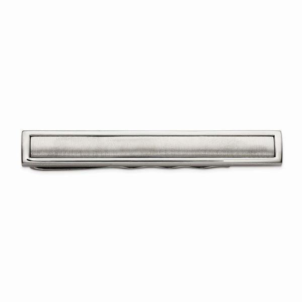 Titanium Brushed and Polished Tie Bar