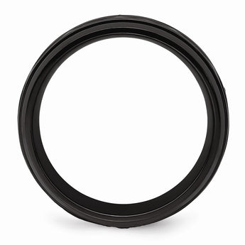 Black Zirconium Polished and D/C 8mm Band